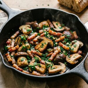 Cepes aux petits lardons