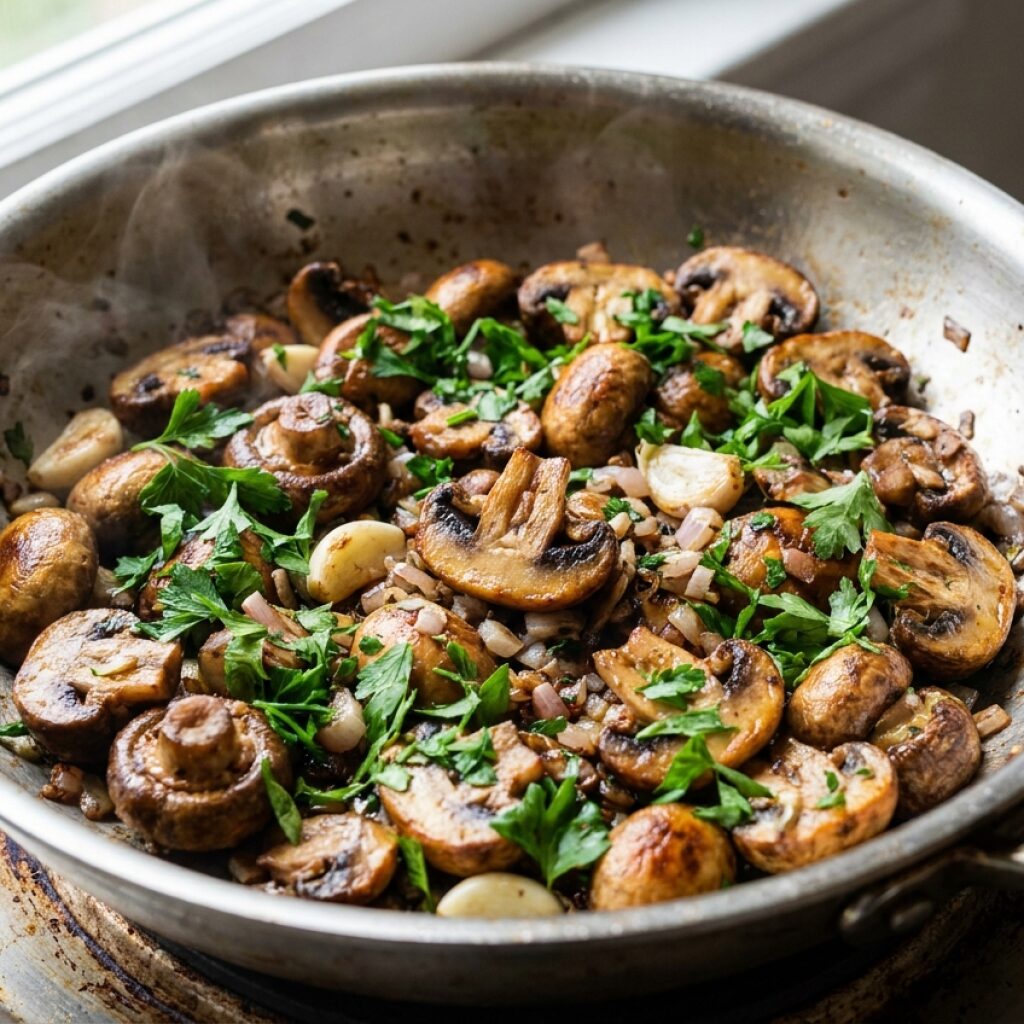 Poelee de champignons a la poele