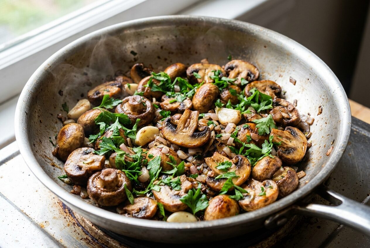 Poelee de champignons a la poele