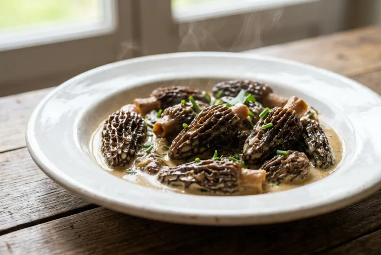 Ragoût de morilles au Riesling et au foie gras