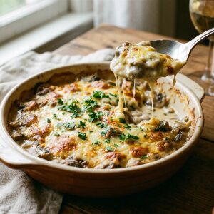 Gratin de champignons