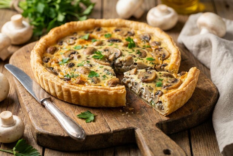 Tarte aux champignons