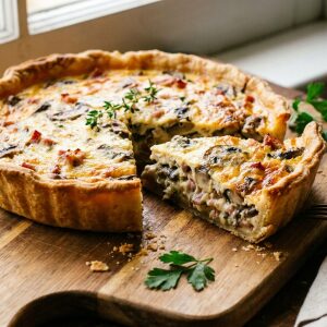 Quiche aux champignons