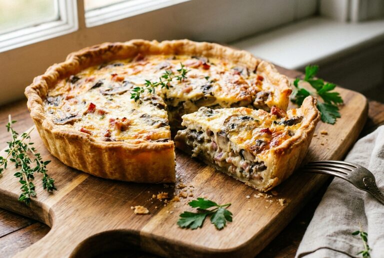 Quiche aux champignons